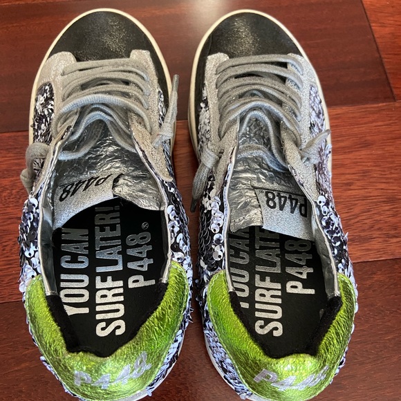 P448 Sequin Sneakers size 37 - Picture 3 of 5